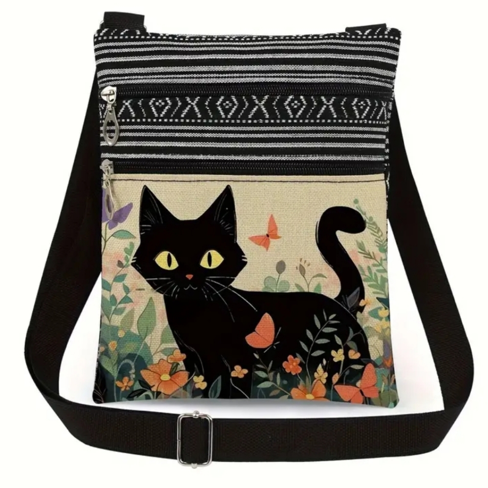 CAT Crossbody Bohemian Style Colorful Bag